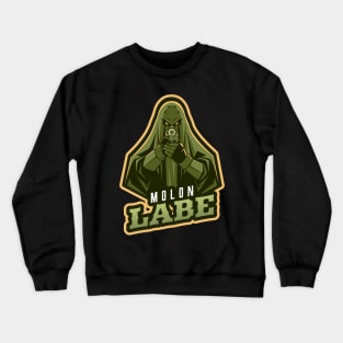 Wizard's Pointing A Gun | Molon Labe Crewneck Sweatshirt